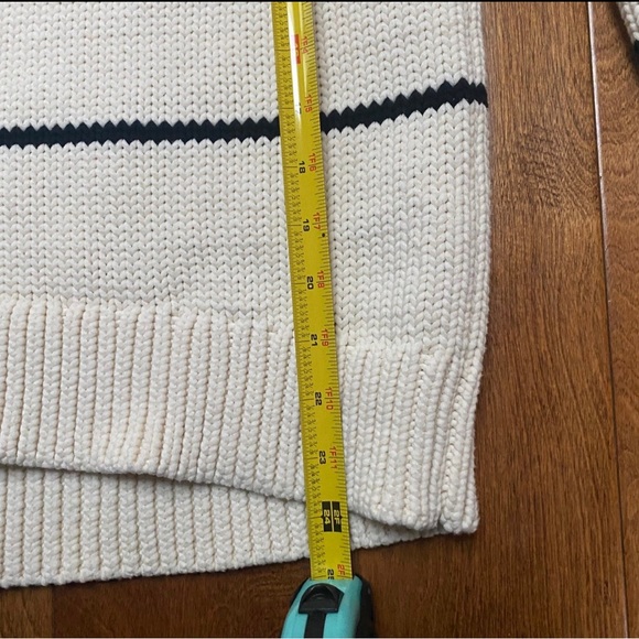 Banana Republic THICK Striped Crewneck Sweater Med - Picture 5 of 6